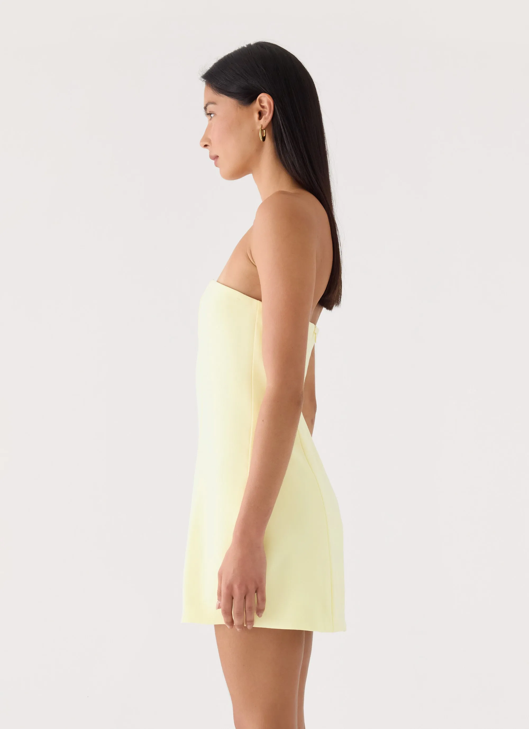 Marta Strapless Mini Dress - Yellow sold by Peppermayo product image thumbnail 2