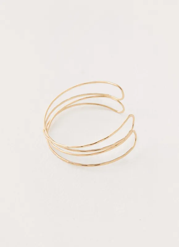 Celeste Arm Cuff - Gold made by Peppermayo