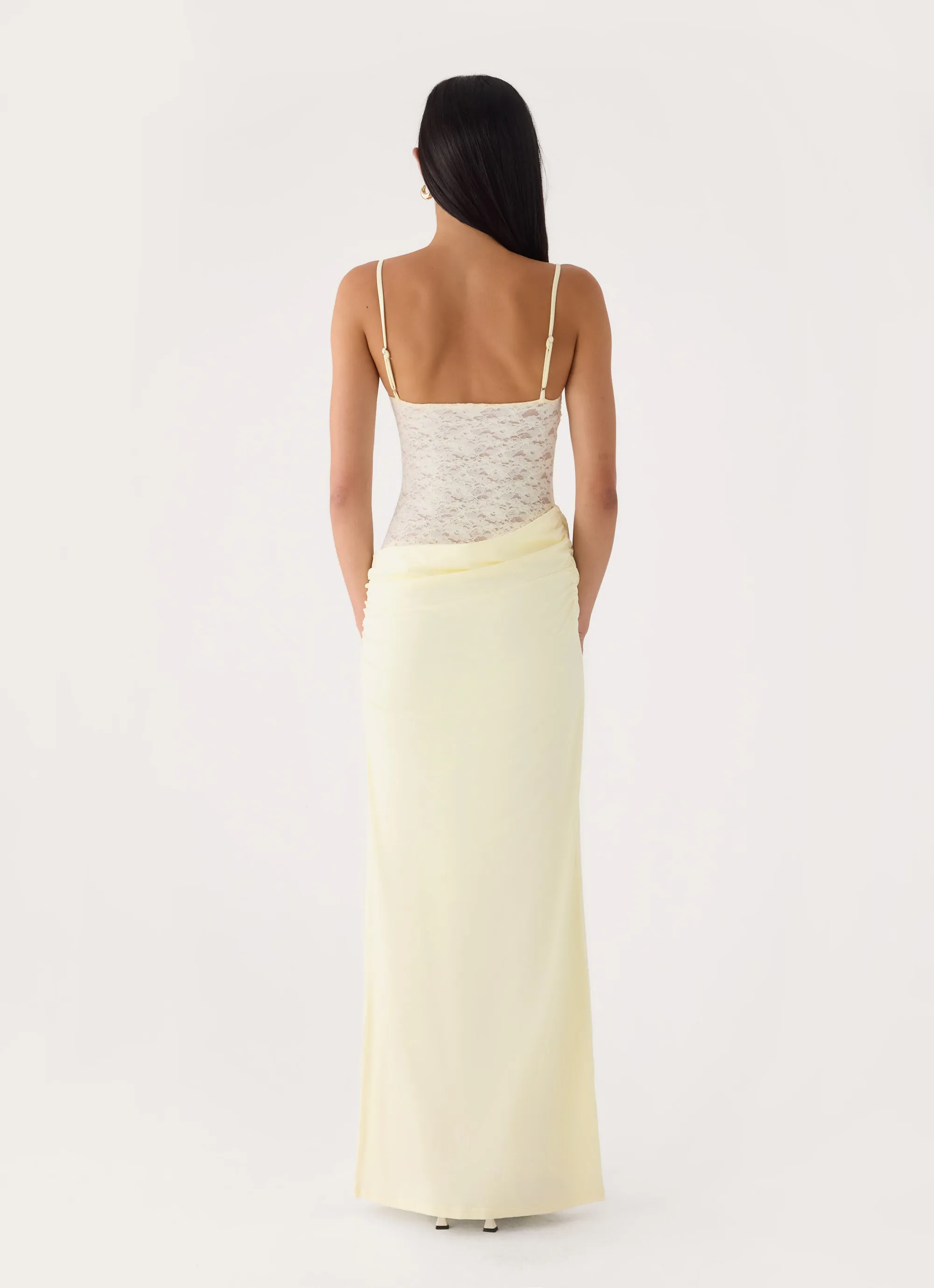 Emesy Lace Maxi Dress - Yellow sold by Peppermayo product image thumbnail 3
