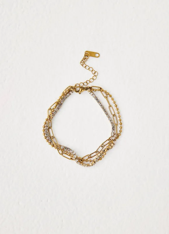 Suki Bracelet - Gold made by Peppermayo