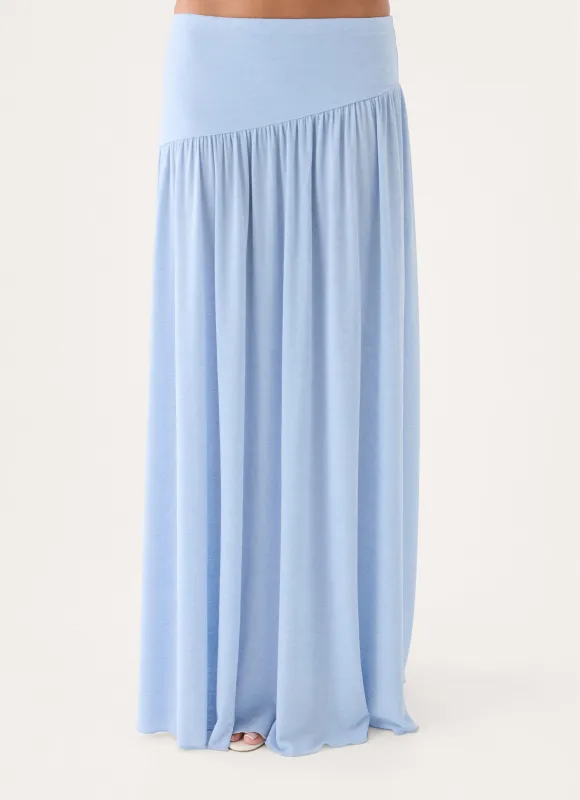 Nilima Maxi Skirt - Blue made by Peppermayo