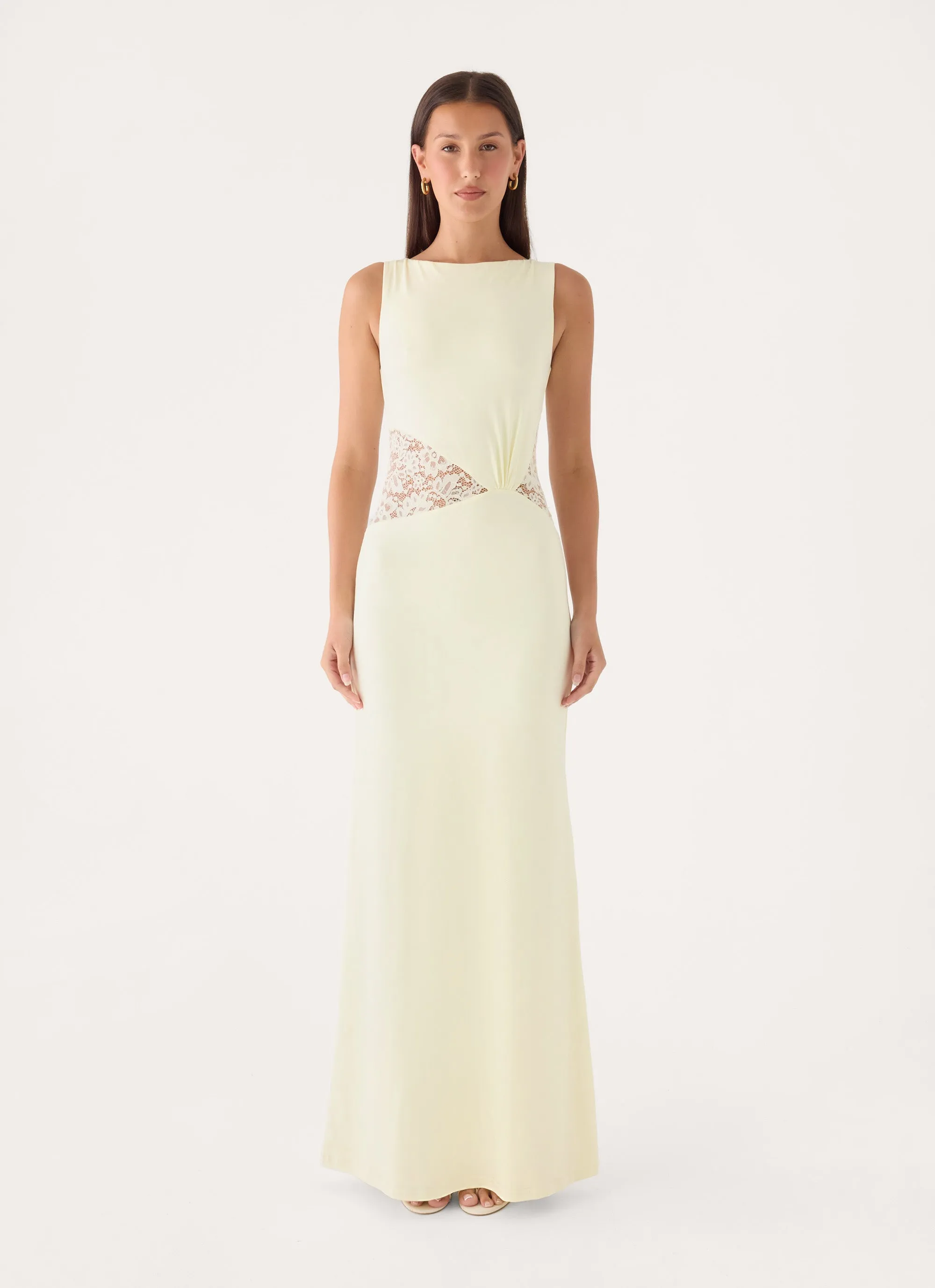 Reina Maxi Dress - Yellow sold by Peppermayo