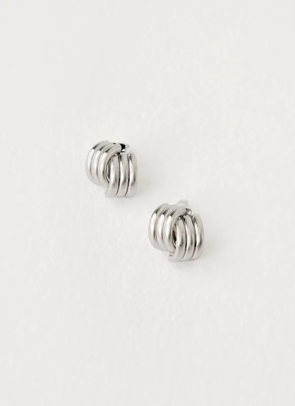 Clean Cut Earrings - Silver made by Peppermayo