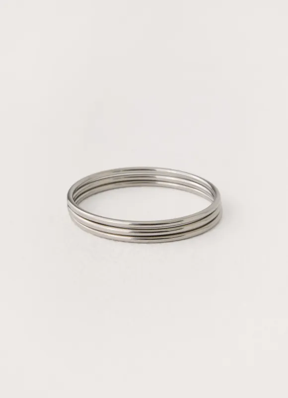 Blair Bangles - Silver made by Peppermayo
