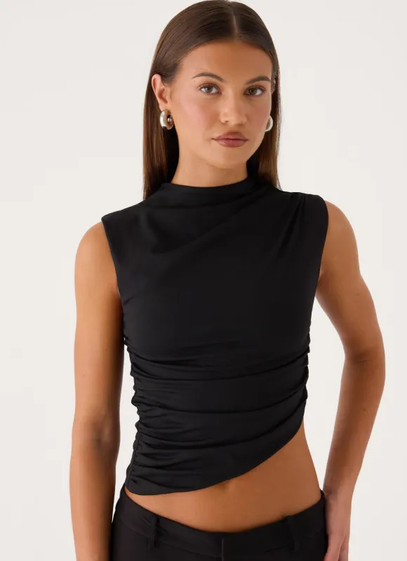 Briege Top - Black made by Peppermayo