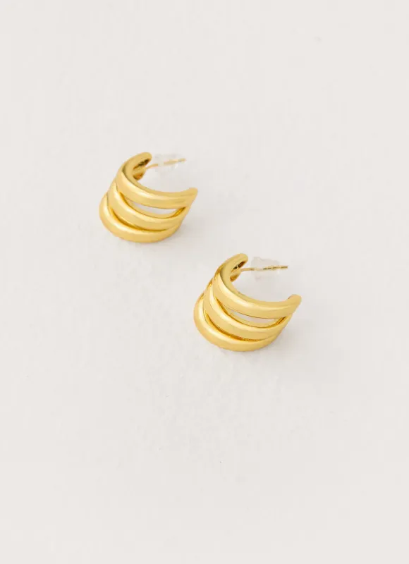 Sardinia Darling Earrings - Gold made by Peppermayo