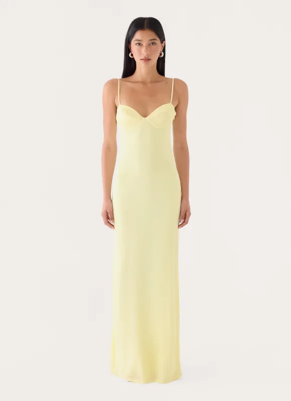 Loved By You Maxi Dress - Butter Yellow made by Peppermayo
