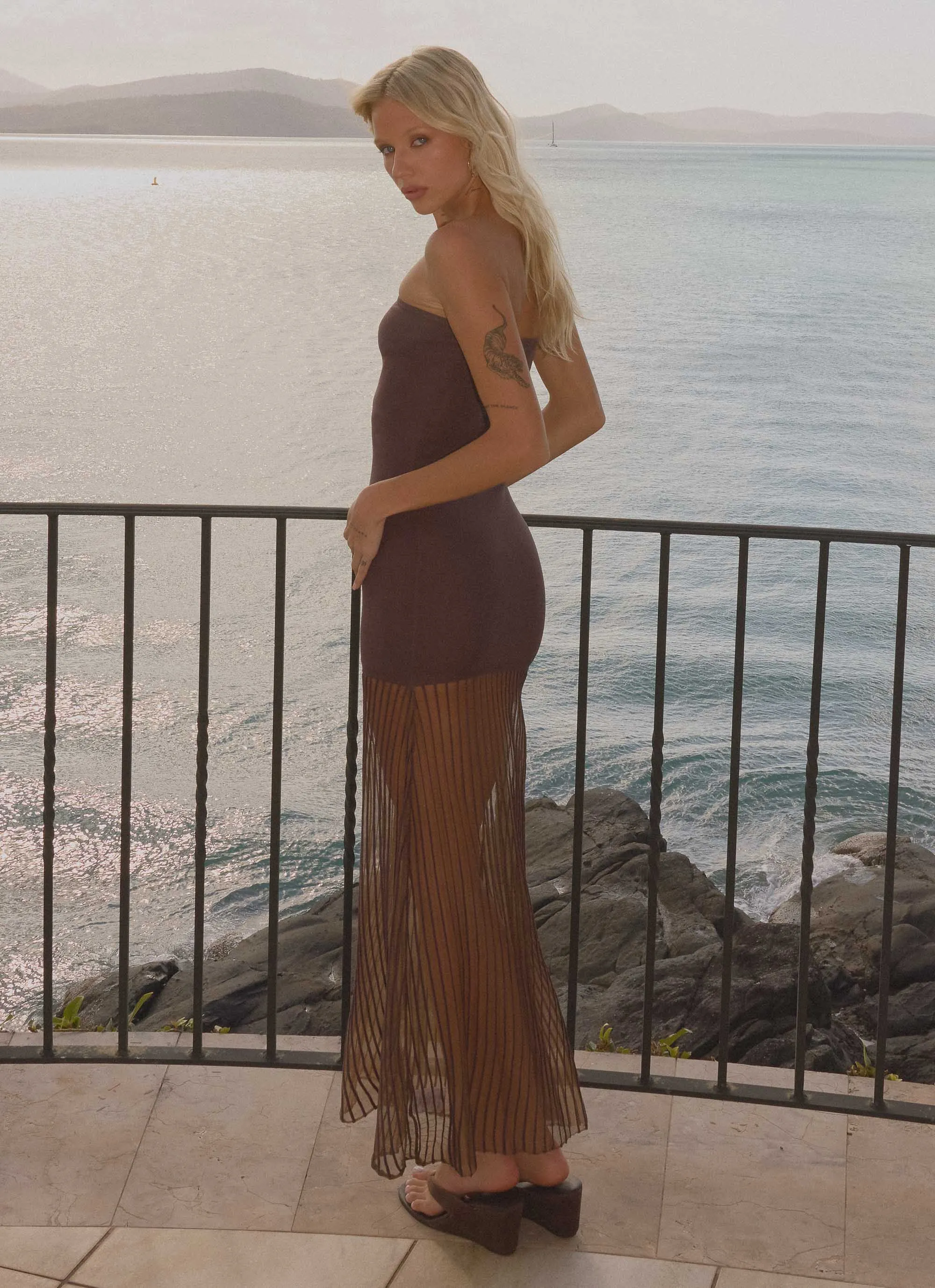 Aspen Maxi Dress - Chocolate sold by Peppermayo product image thumbnail 2