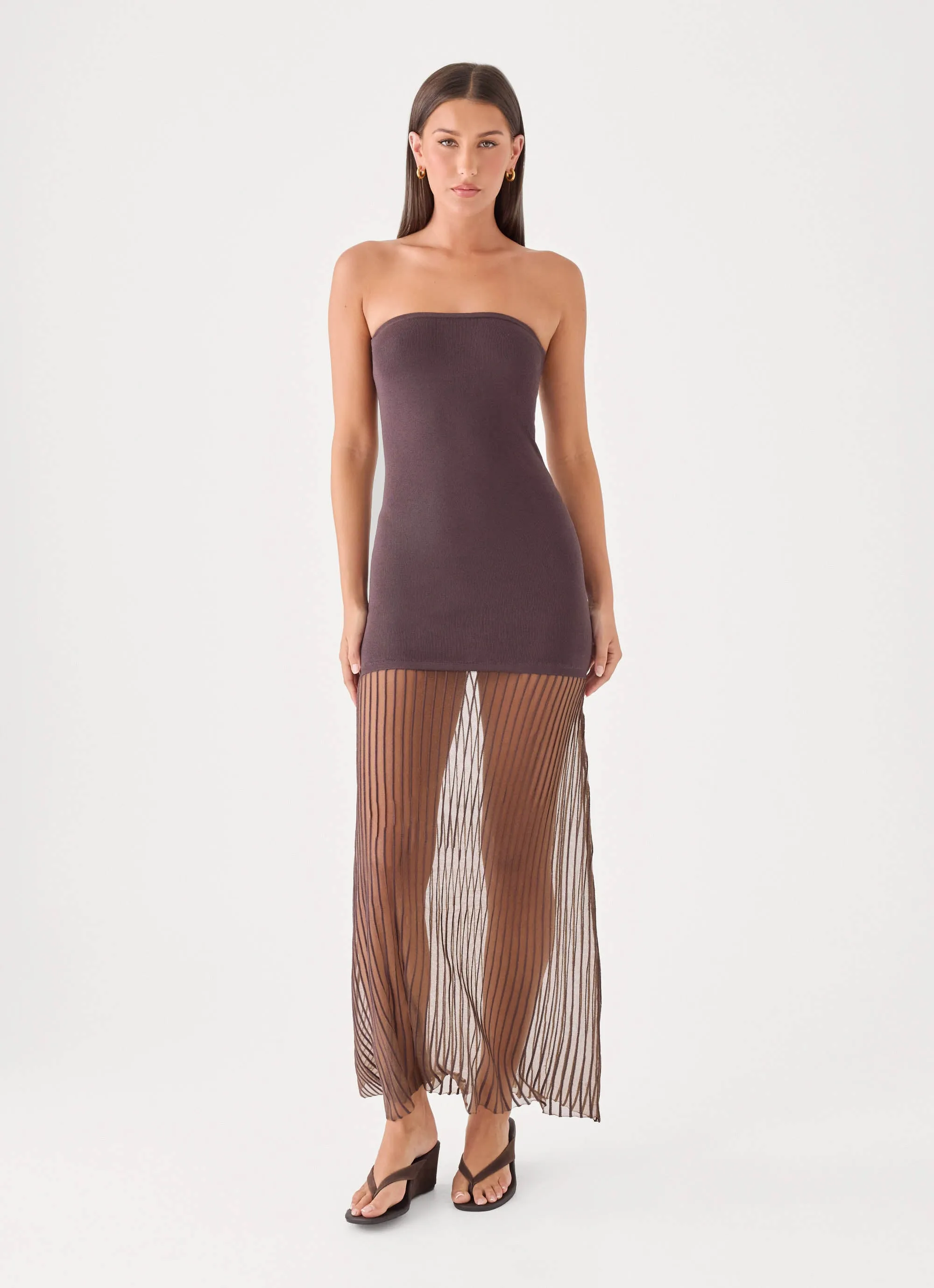 Aspen Maxi Dress - Chocolate sold by Peppermayo product image thumbnail 5