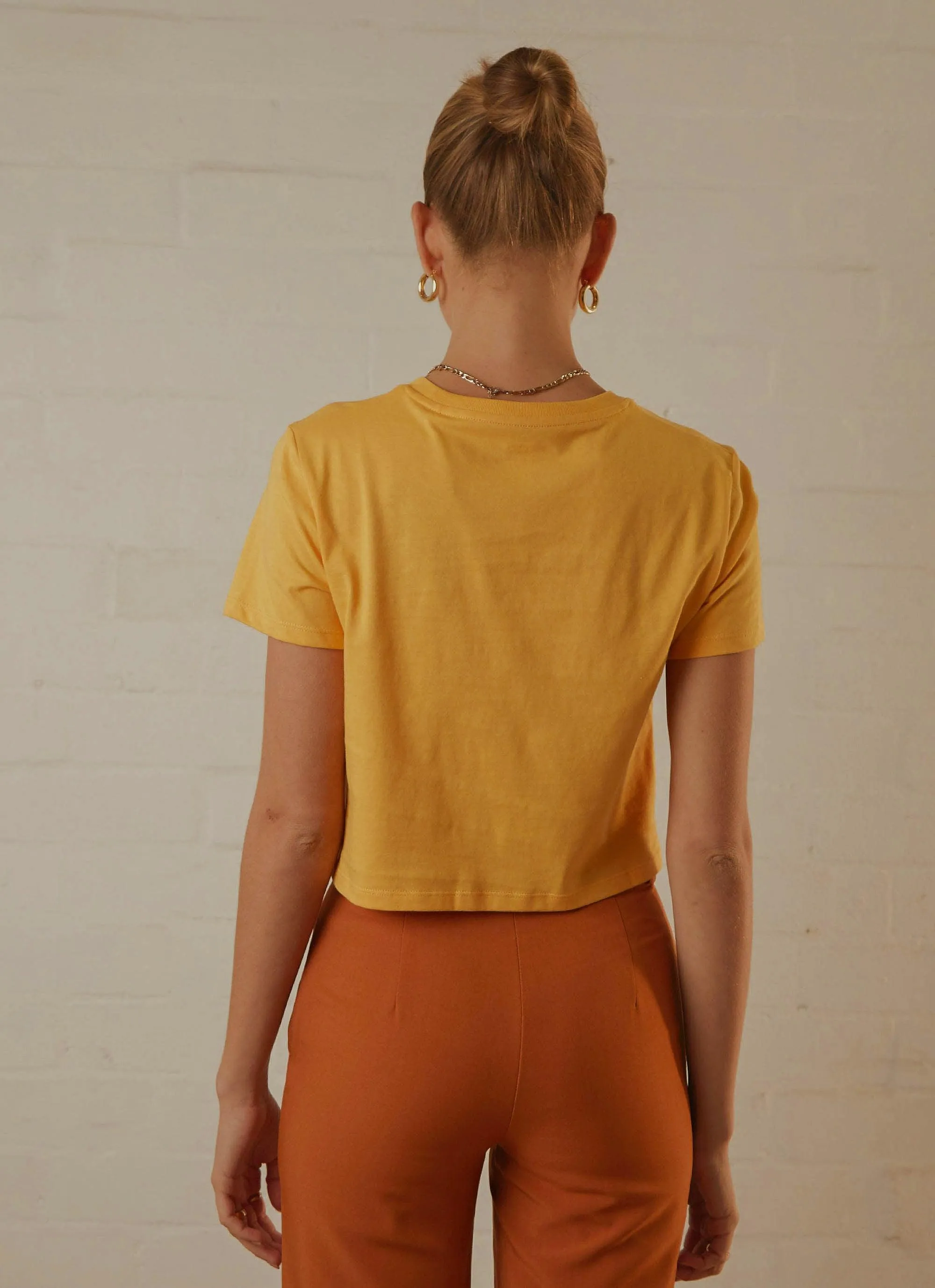 Cropped Jordie Tee - Sunrise Amber sold by Peppermayo product image thumbnail 4