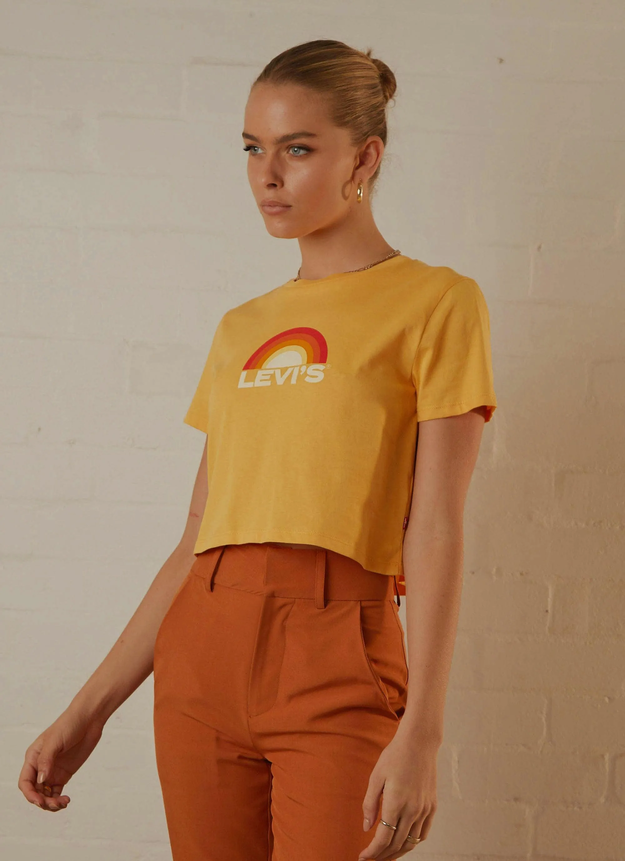 Cropped Jordie Tee - Sunrise Amber sold by Peppermayo product image thumbnail 3
