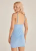 Poolside Story Terry Mini Dress - Azure sold by Peppermayo