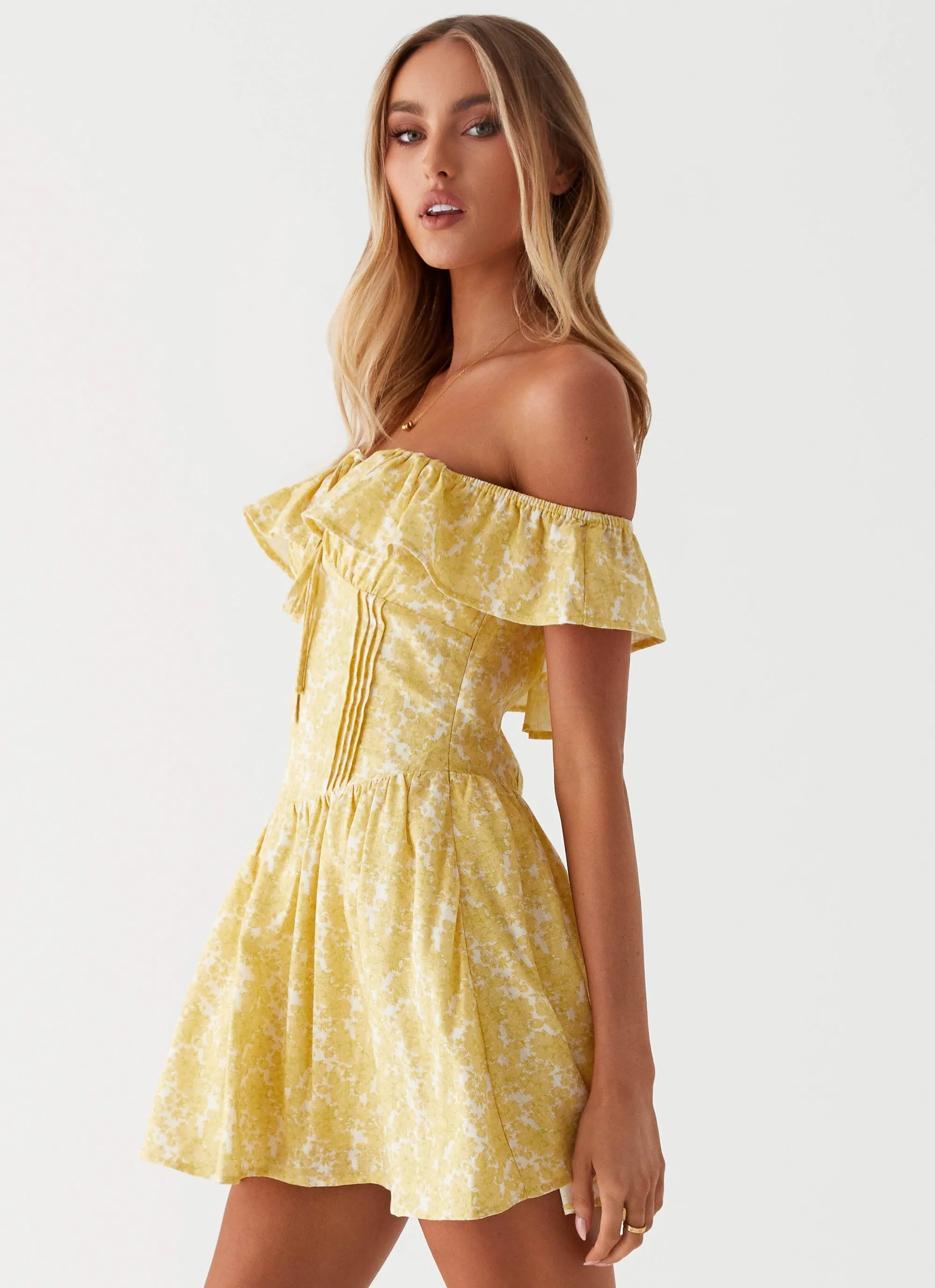 Tarryn Mini Dress - Yellow Floral sold by Peppermayo product image thumbnail 3