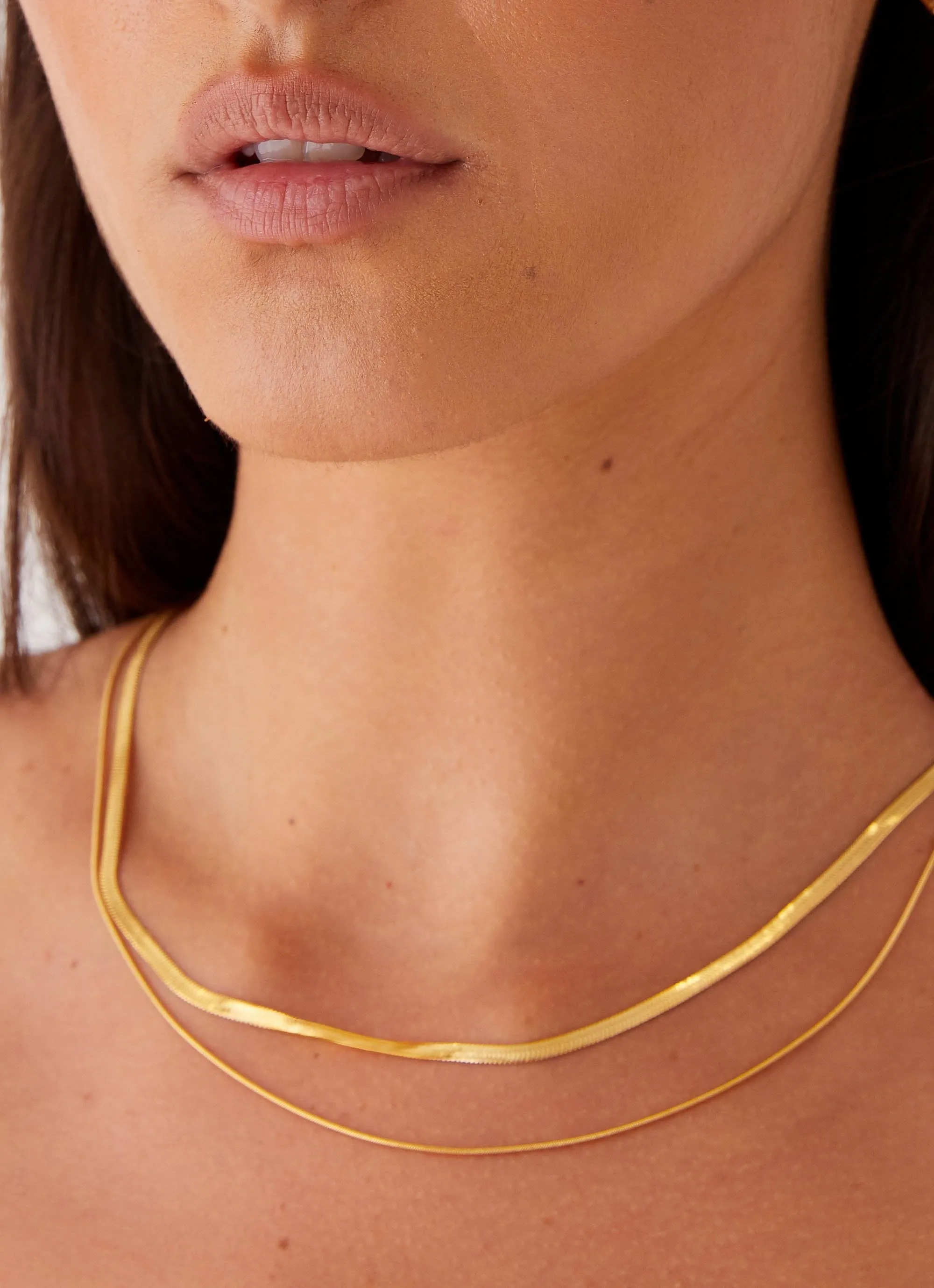 Ria Necklace - Gold sold by Peppermayo product image thumbnail 2