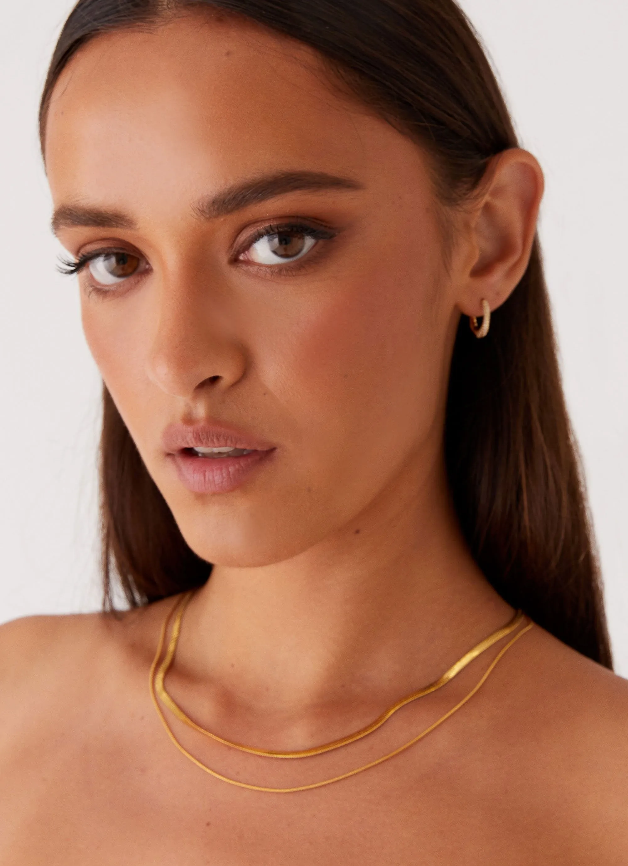 Ria Necklace - Gold sold by Peppermayo