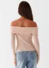 Rina Long Sleeve Knit Top - Blush sold by Peppermayo