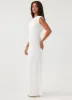 Lady Love Linen Maxi Dress - White sold by Peppermayo