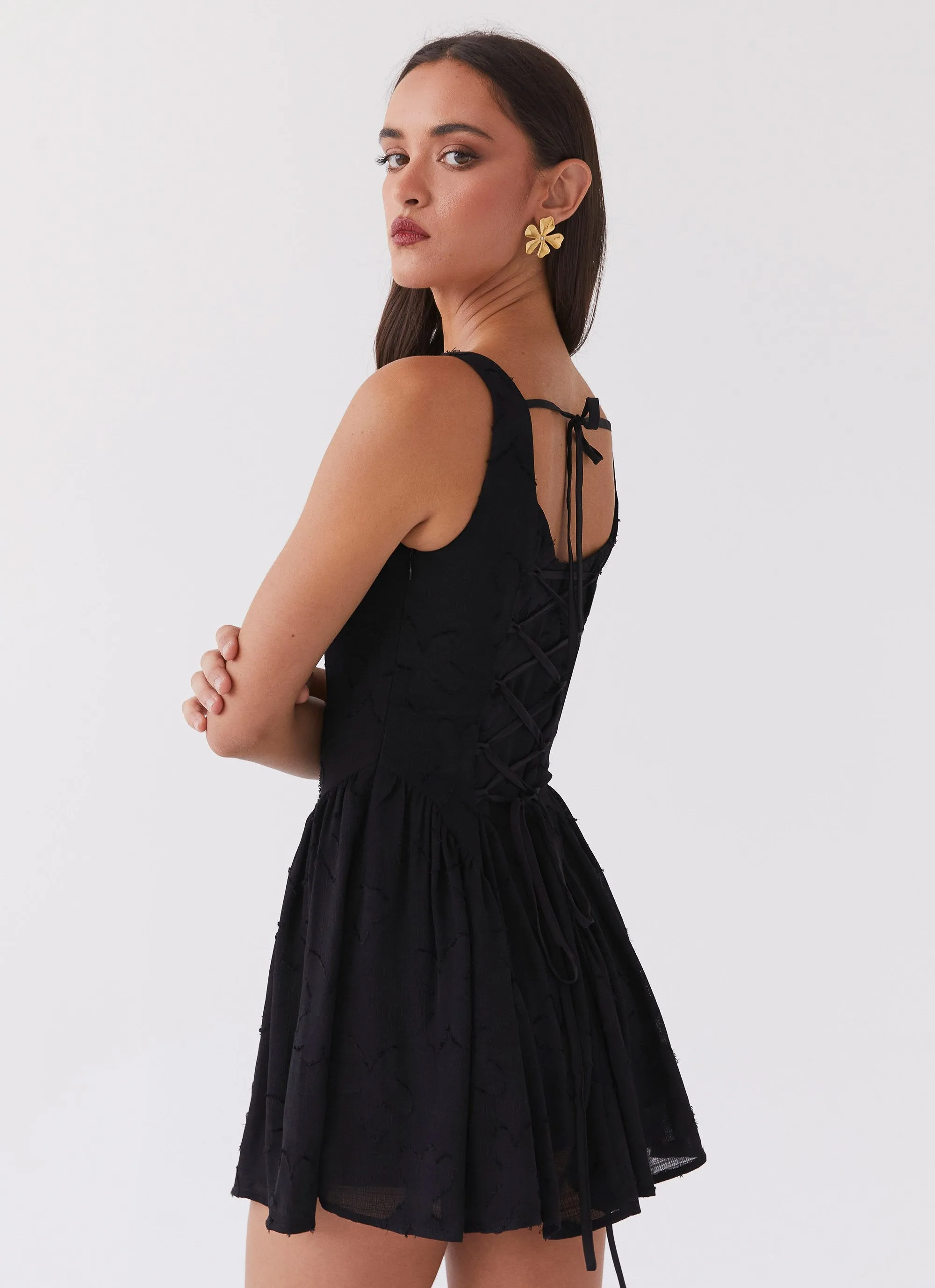 Evelyn Mini Dress - Black sold by Peppermayo product image thumbnail 2