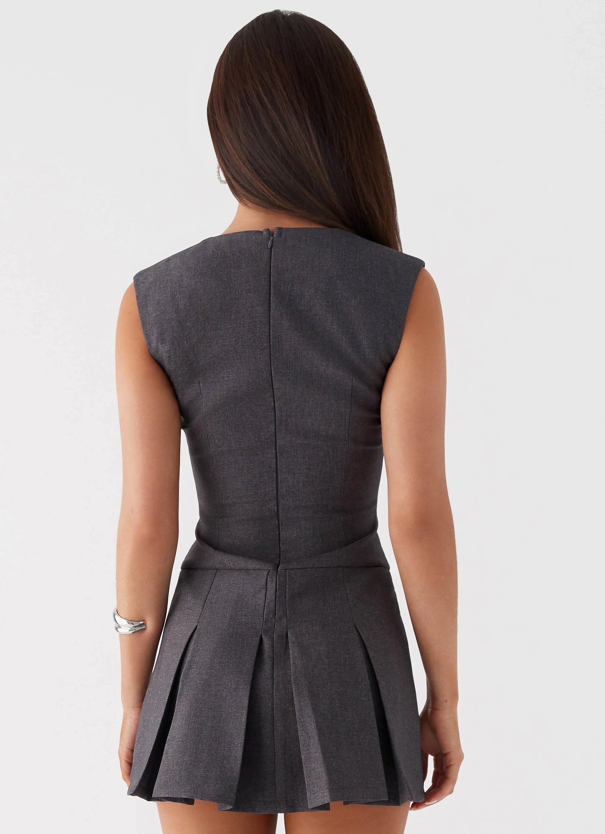 Cassia Mini Dress - Charcoal sold by Peppermayo product image thumbnail 5