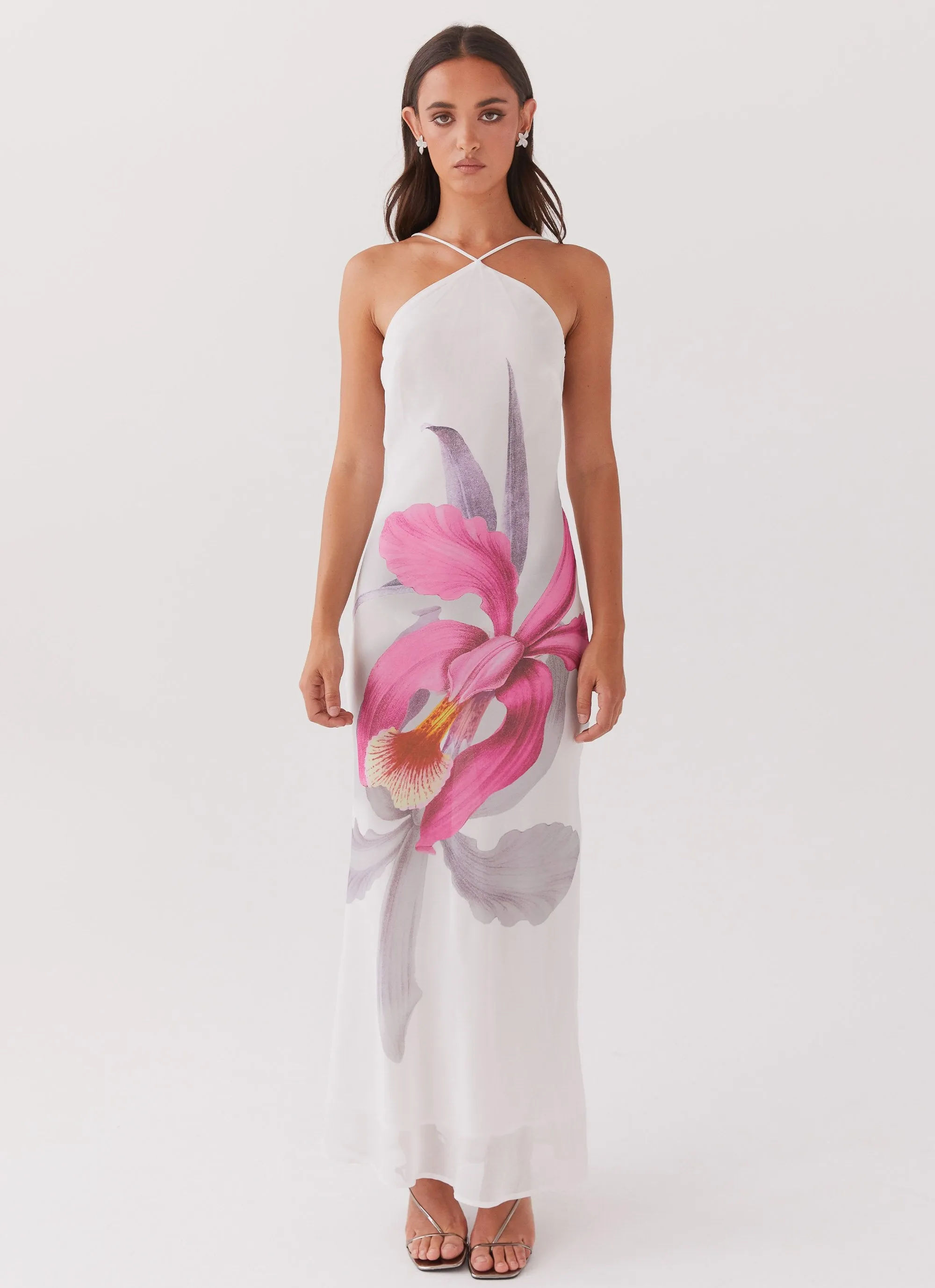 Blossom Hearts Maxi Dress - Tulip Floral sold by Peppermayo