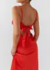 Flora Satin Maxi Dress - Citrus sold by Peppermayo
