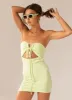 Sunspot Terry Dress - Lime Green sold by Peppermayo