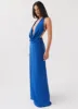 Elysia Chiffon Maxi Dress - Cobalt sold by Peppermayo