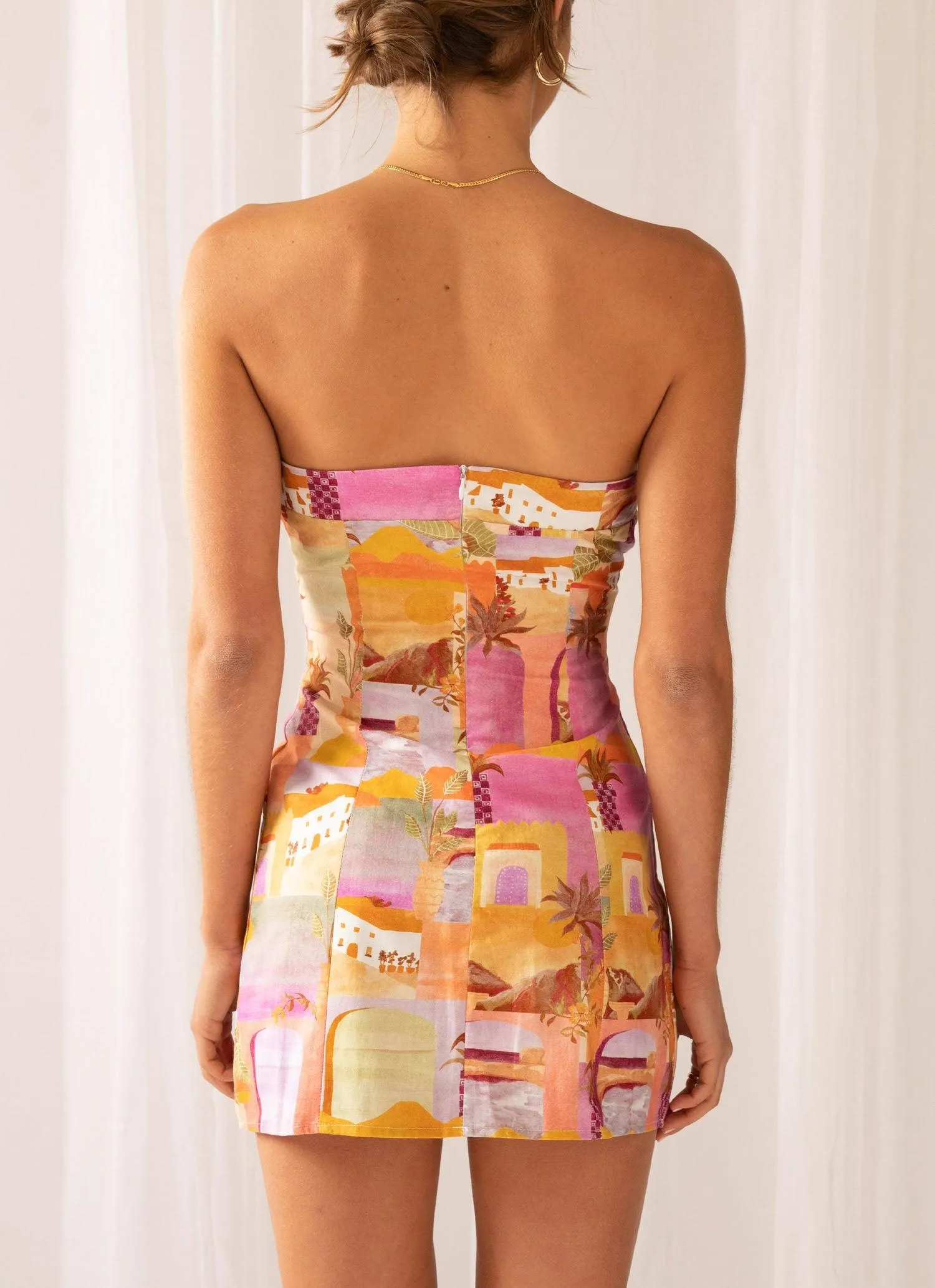 Sun and Sand Bustier Mini Dress - Sunset Building sold by Peppermayo product image thumbnail 5