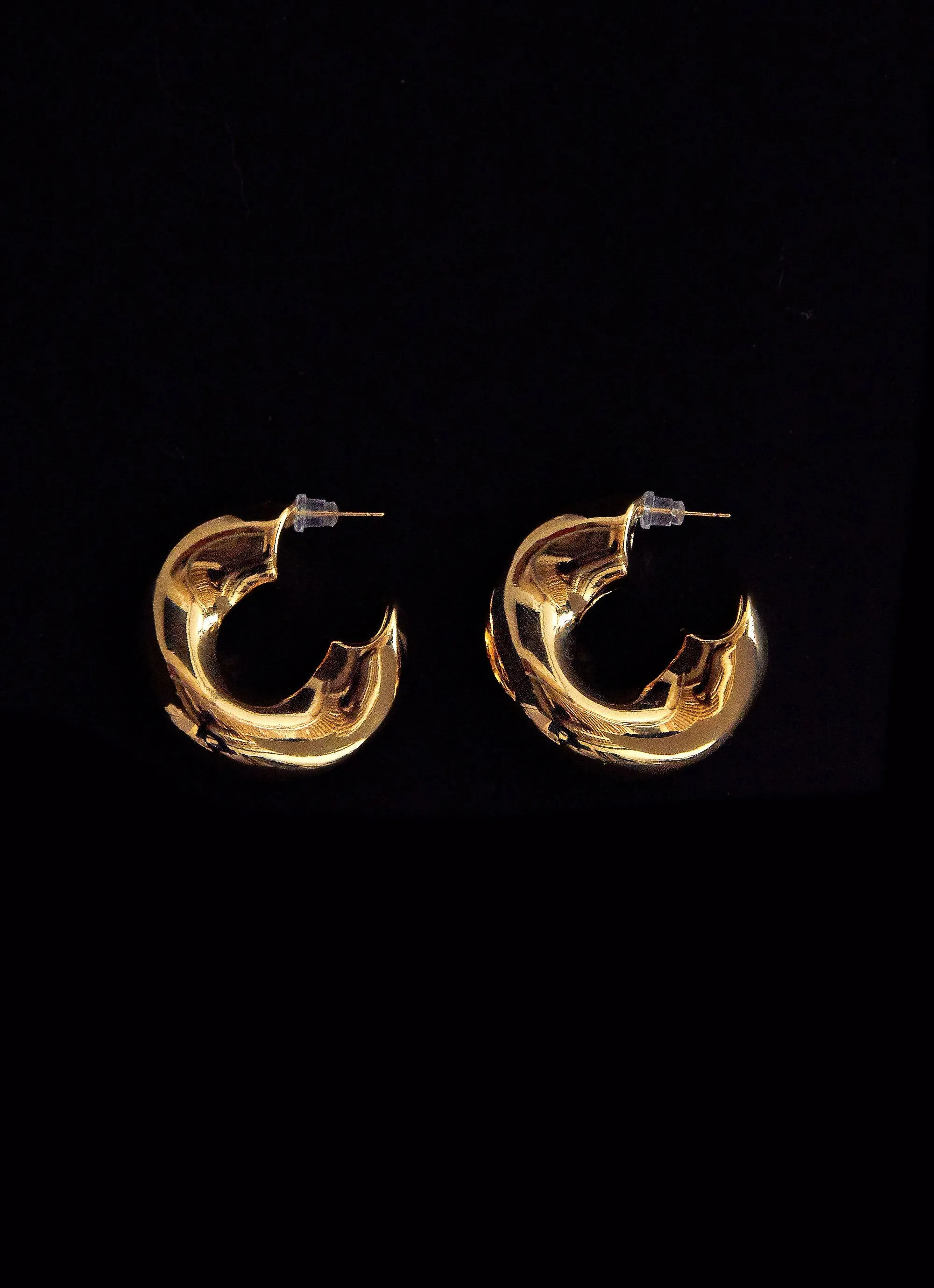 Jovie Hoop Earrings - Gold sold by Peppermayo product image thumbnail 4
