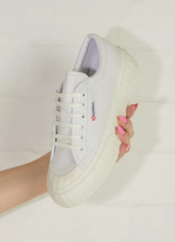 2631 Stripe Platform - White Avorio made by Superga