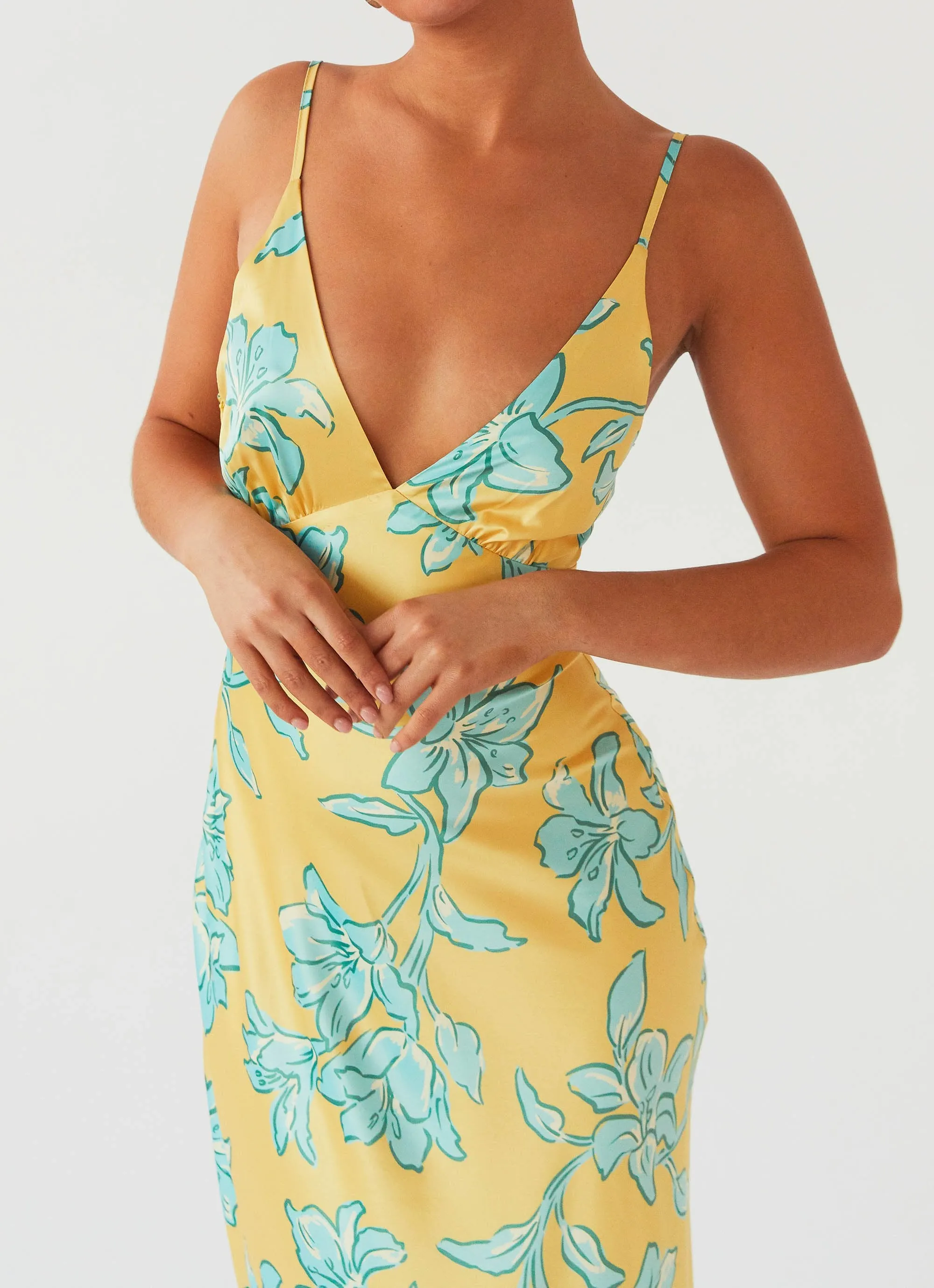 Sorrento Sun Maxi Dress - Golden Bloom sold by Peppermayo product image thumbnail 5