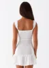 Kristina Mini Dress - White sold by Peppermayo