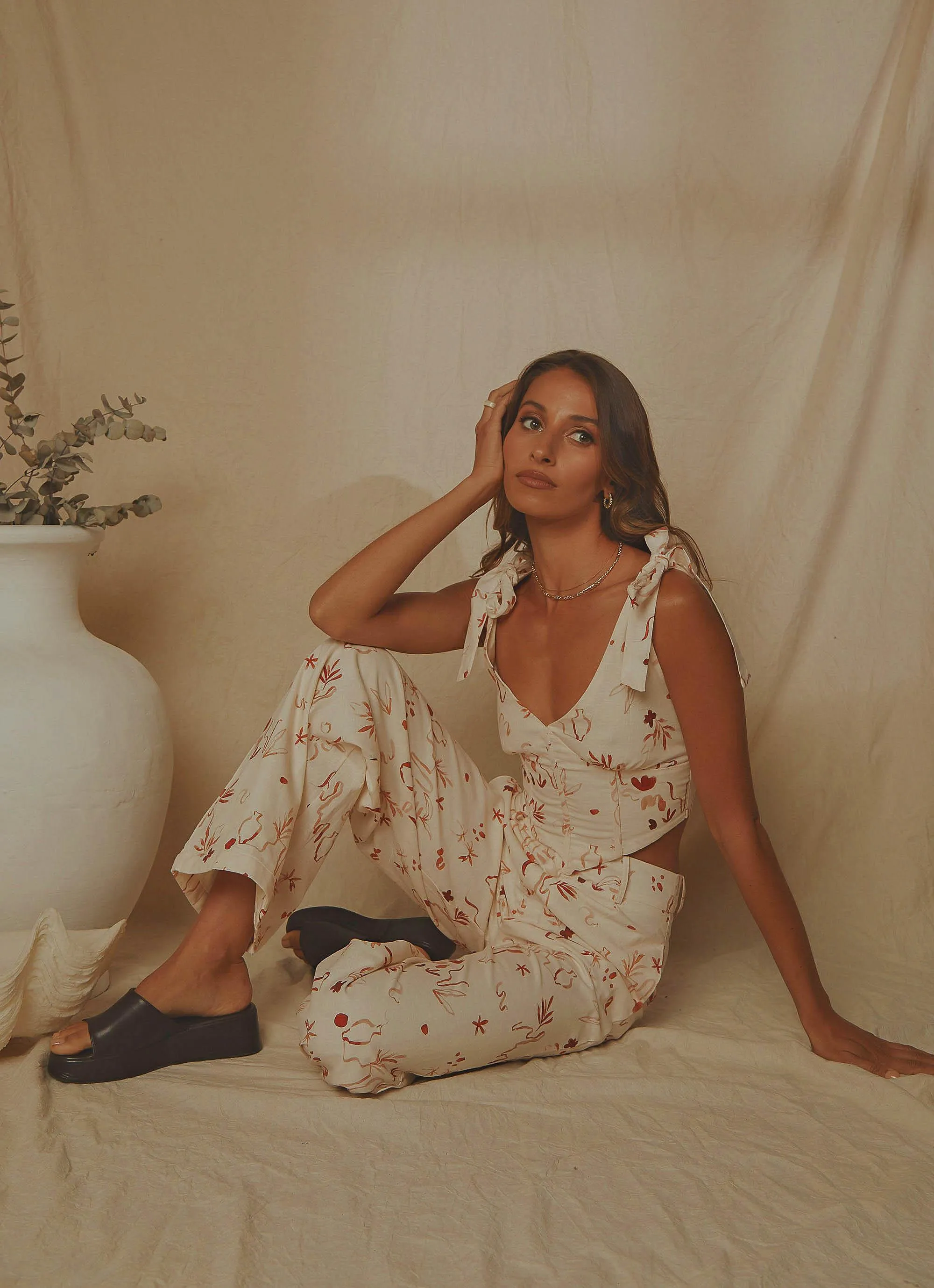 Isola Linen Pants - Safari sold by Peppermayo product image thumbnail 3