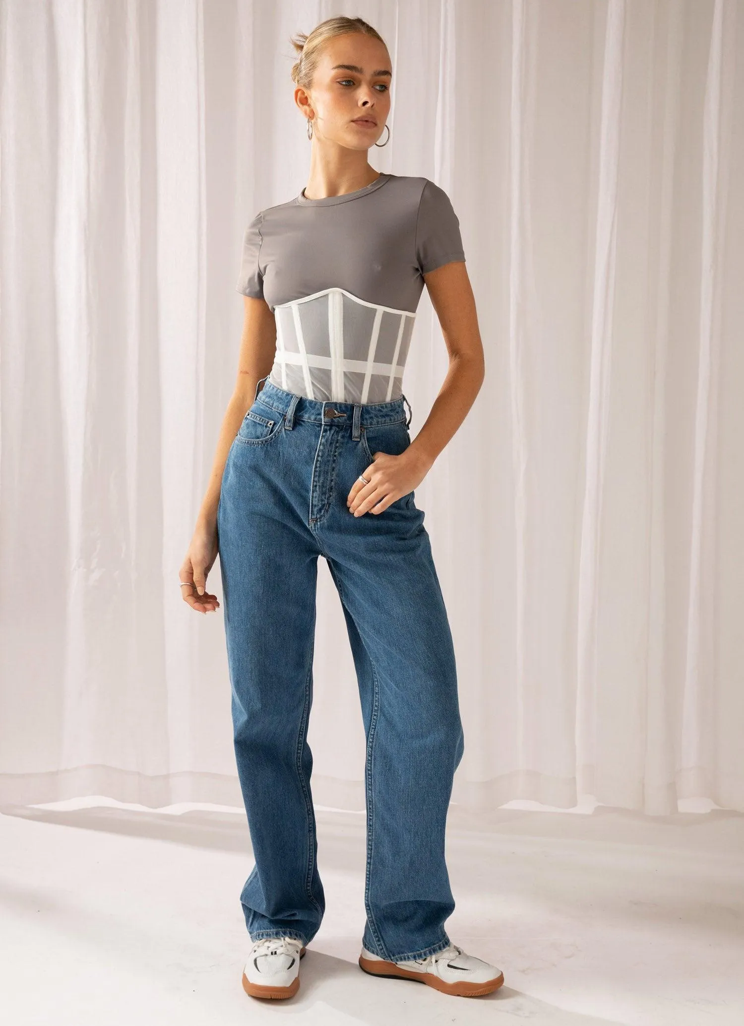 Higher Love bustier - White sold by Peppermayo product image thumbnail 2