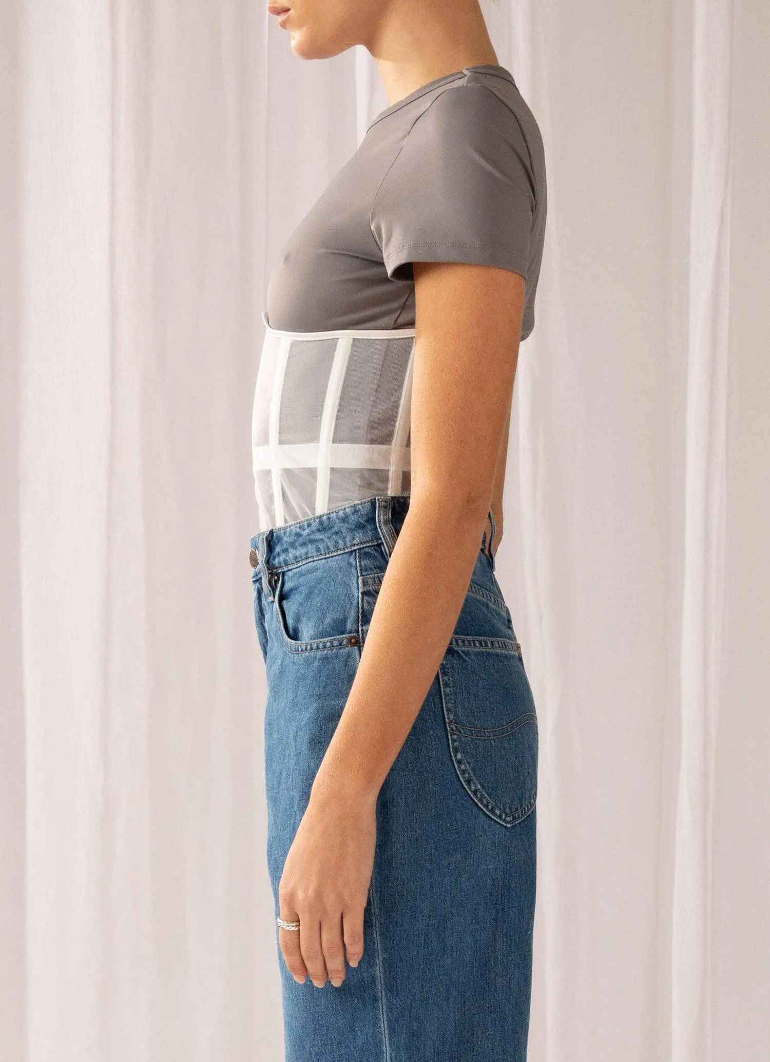 Higher Love bustier - White sold by Peppermayo product image thumbnail 5