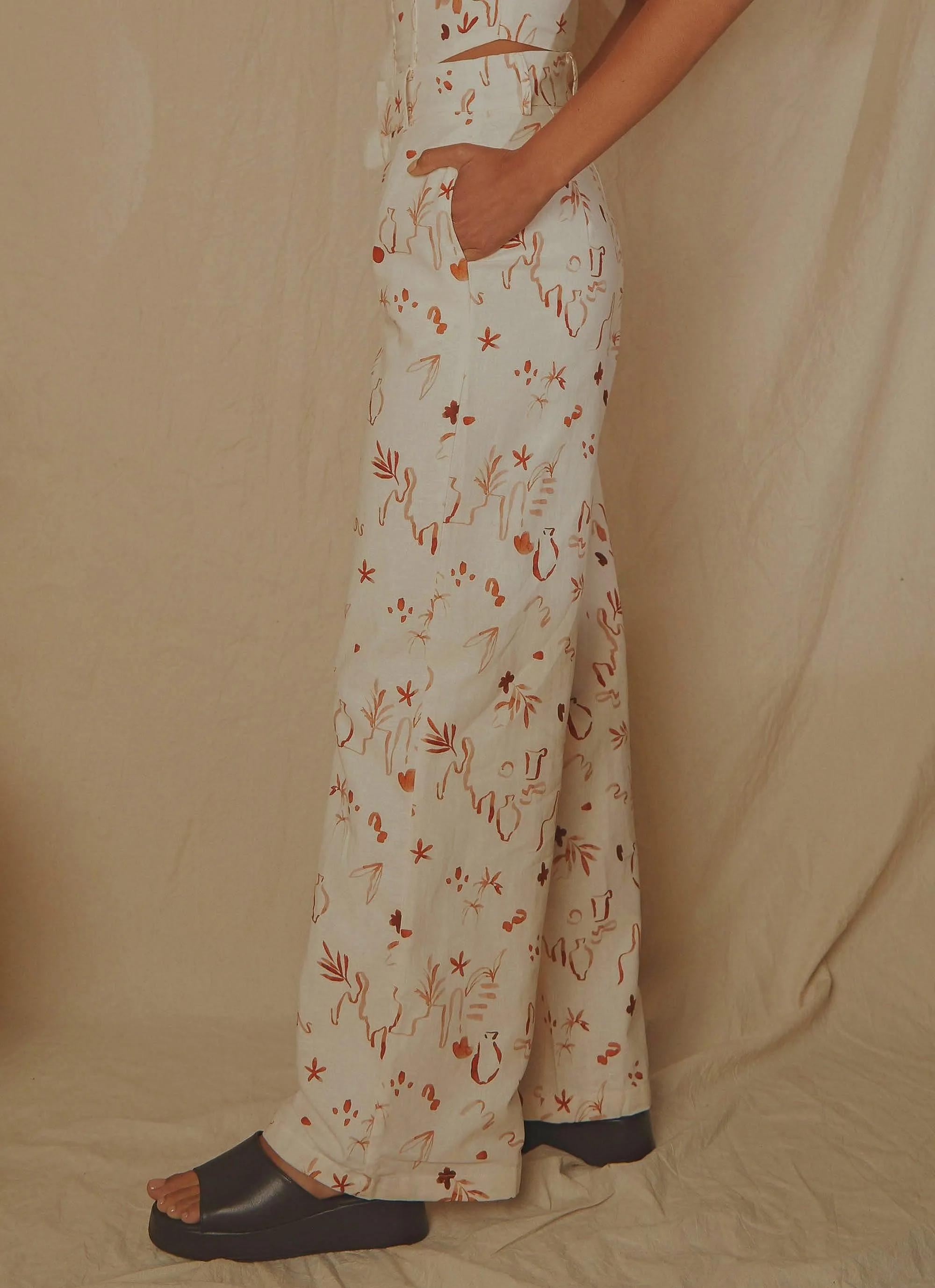 Isola Linen Pants - Safari sold by Peppermayo product image thumbnail 5