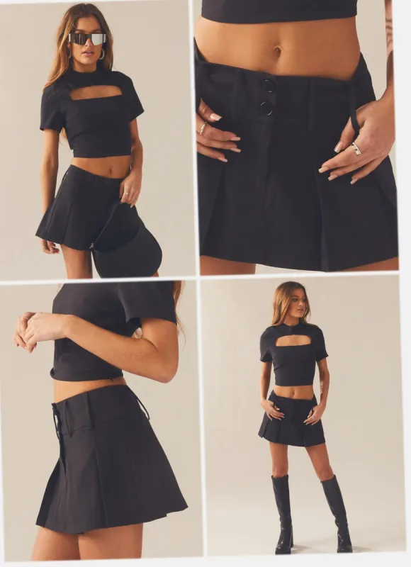 Piccadilly Lovers Skirt - Charcoal sold by Peppermayo