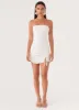 Carlotta Mini Dress - White sold by Peppermayo