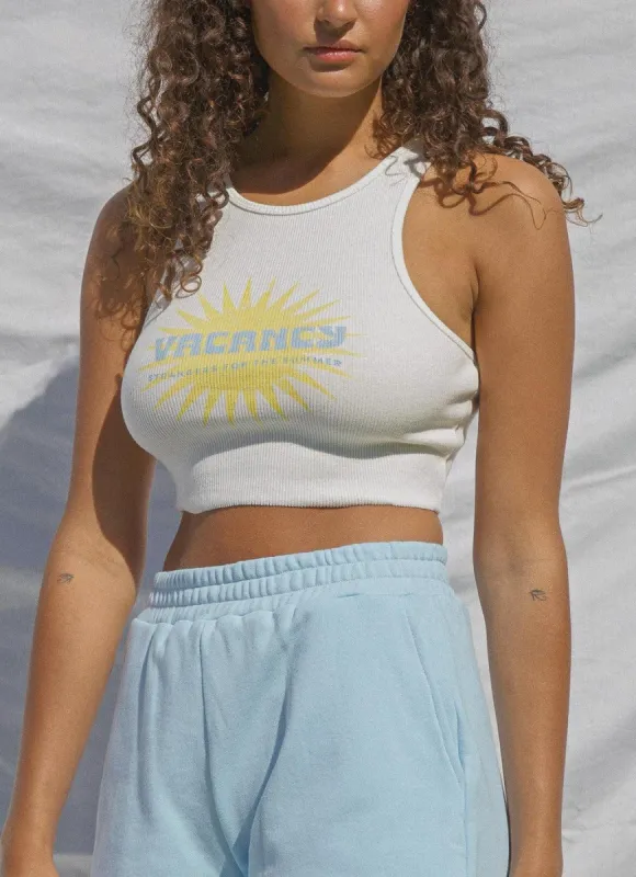 Sunburst Singlet - White sold by Peppermayo