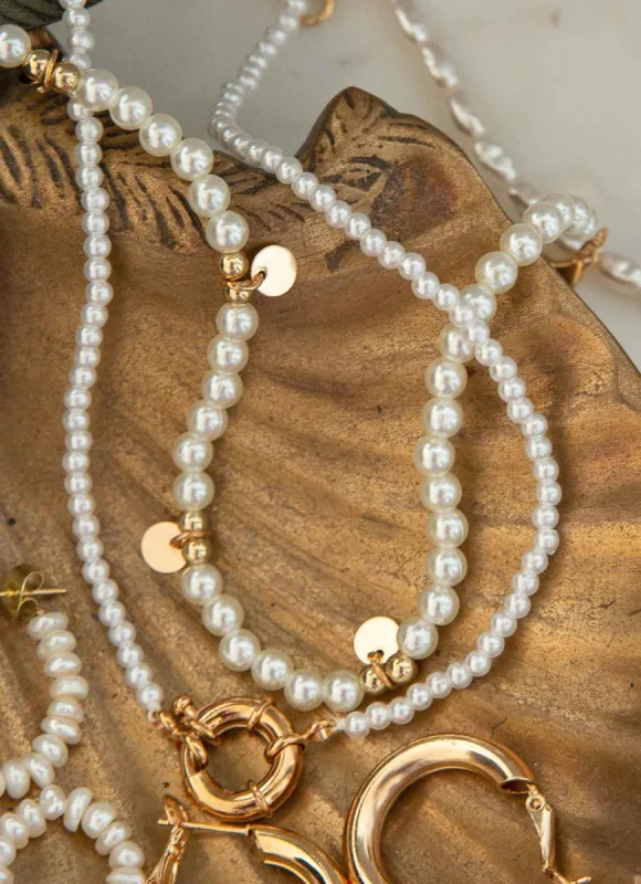Ocean Eyes Necklace Set - Pearl sold by Peppermayo