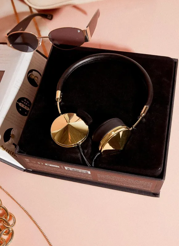 Layla Headphones - Black/Gold sold by Peppermayo