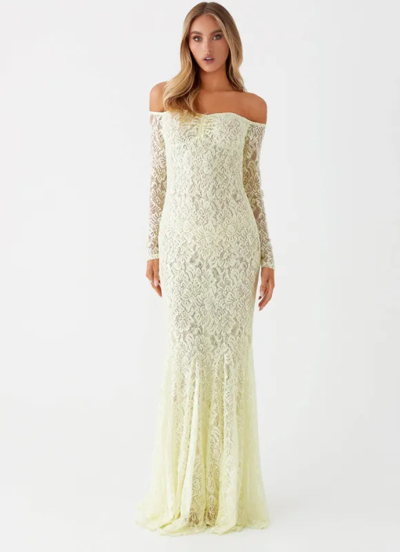 Ivy Lily Maxi Dress - Yellow sold by Peppermayo