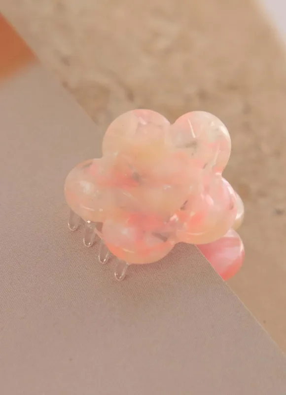 Posie Hair Clip - Pink sold by Peppermayo