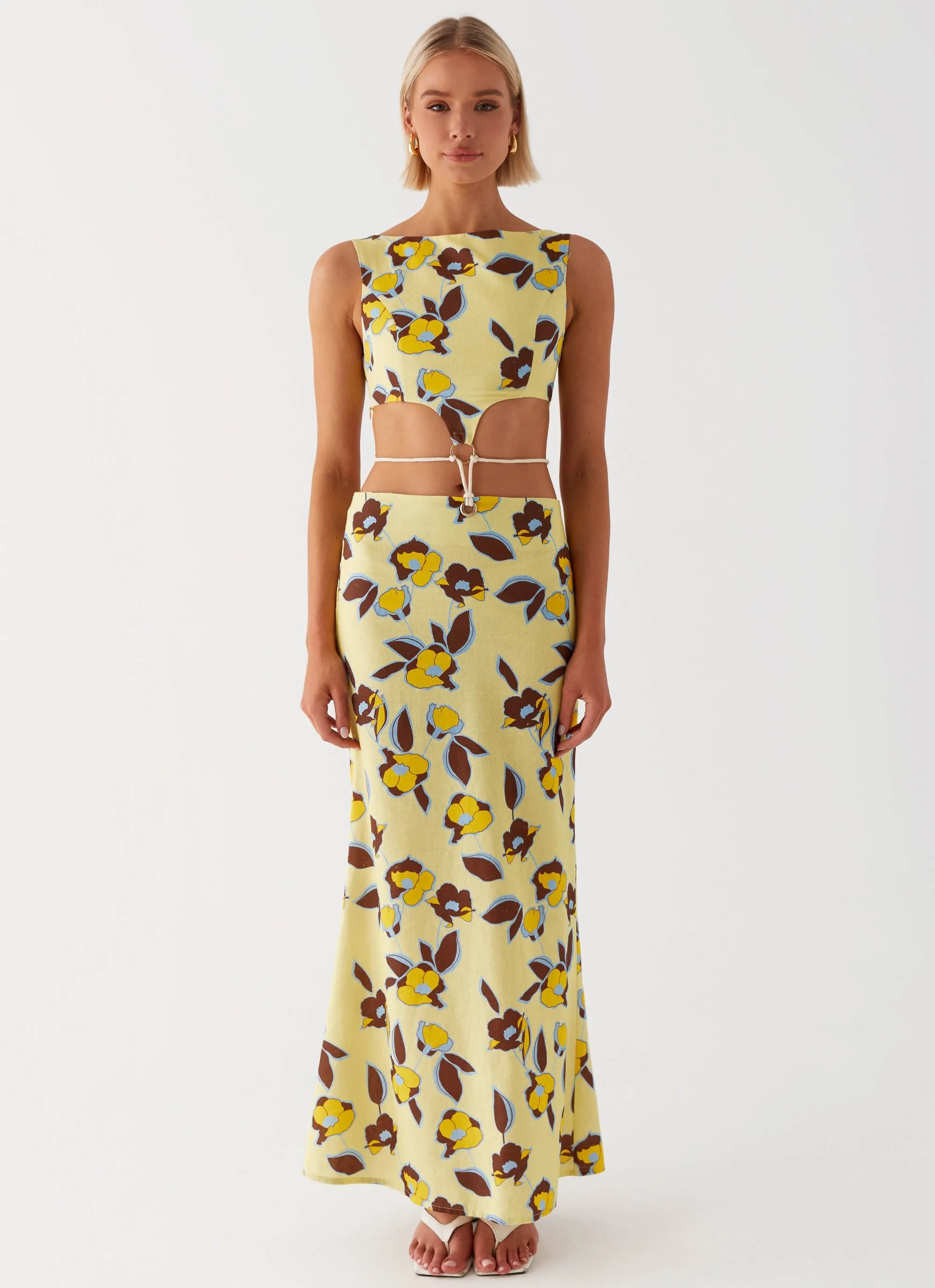 Taryn Cut Out Maxi Dress - Primrose sold by Peppermayo product image thumbnail 2