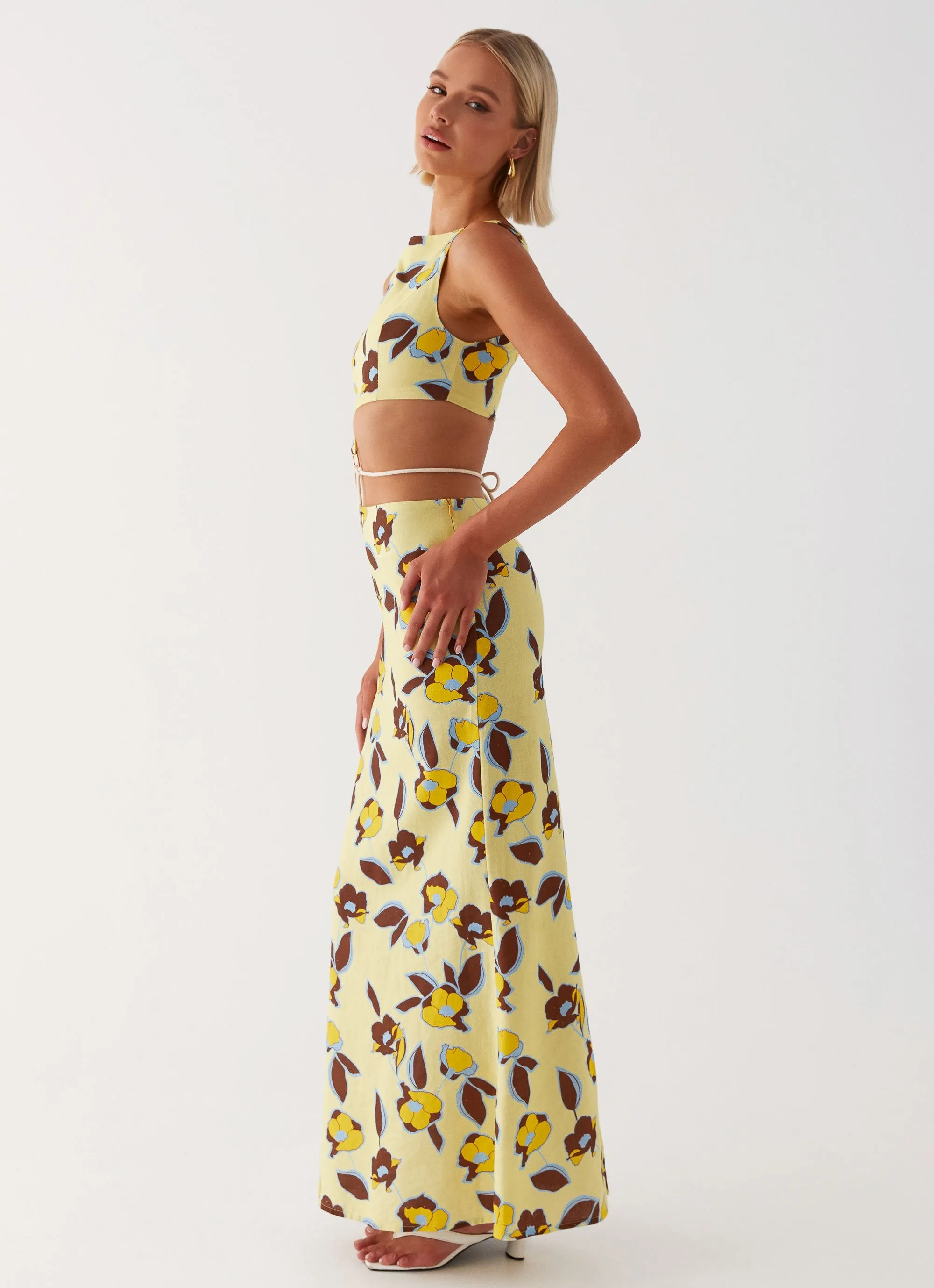 Taryn Cut Out Maxi Dress - Primrose sold by Peppermayo product image thumbnail 3