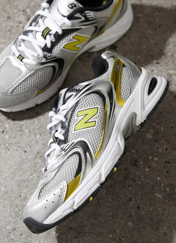 530 Sneaker - Retro Silver Yellow sold by Peppermayo