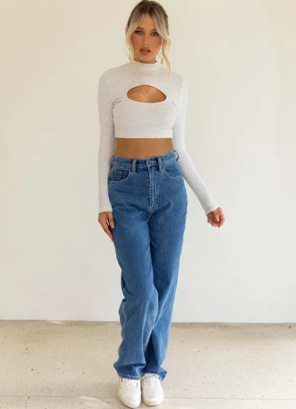 High Baggy Jean - Future Blue sold by Peppermayo