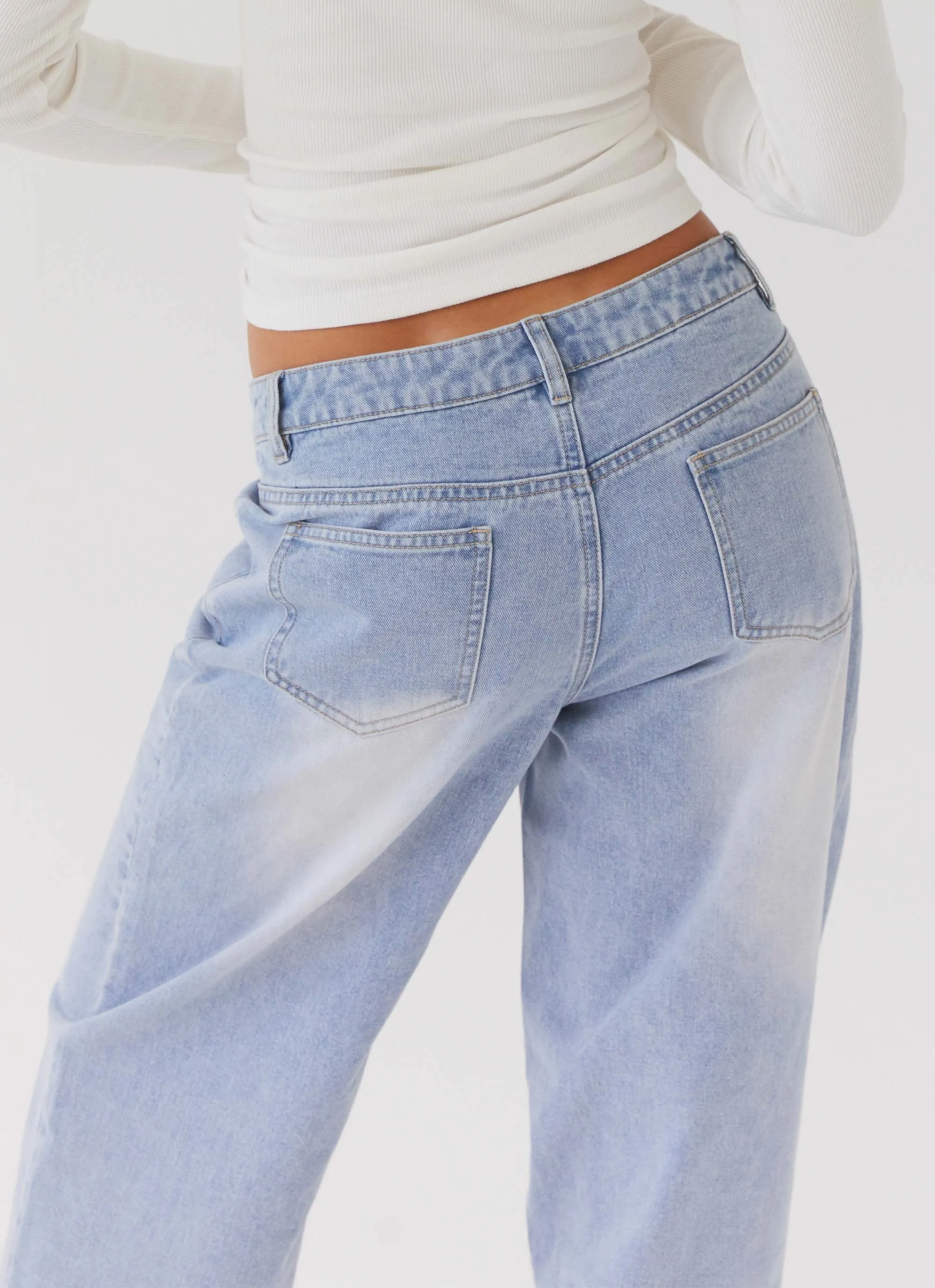 Keanna Low Rise Denim Jeans - Light Blue sold by Peppermayo product image thumbnail 5