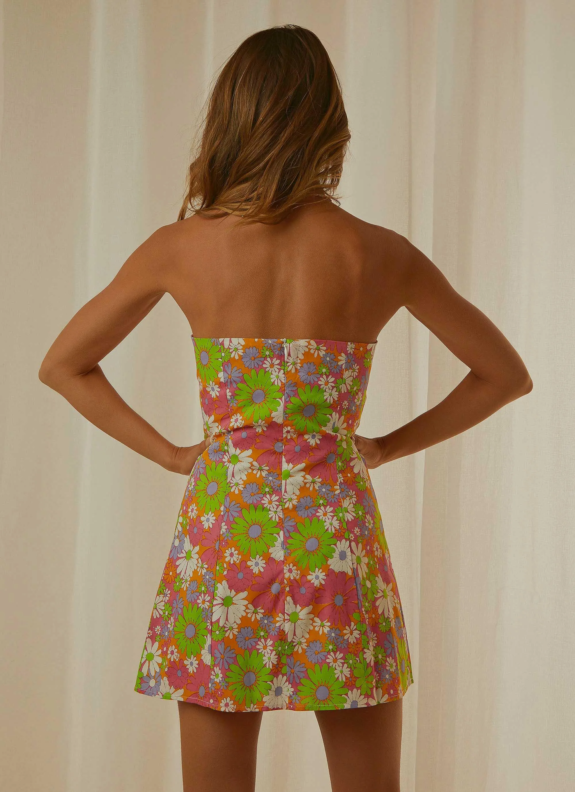 Petit Fleur Tube Mini Dress - 70s Floral sold by Peppermayo product image thumbnail 5