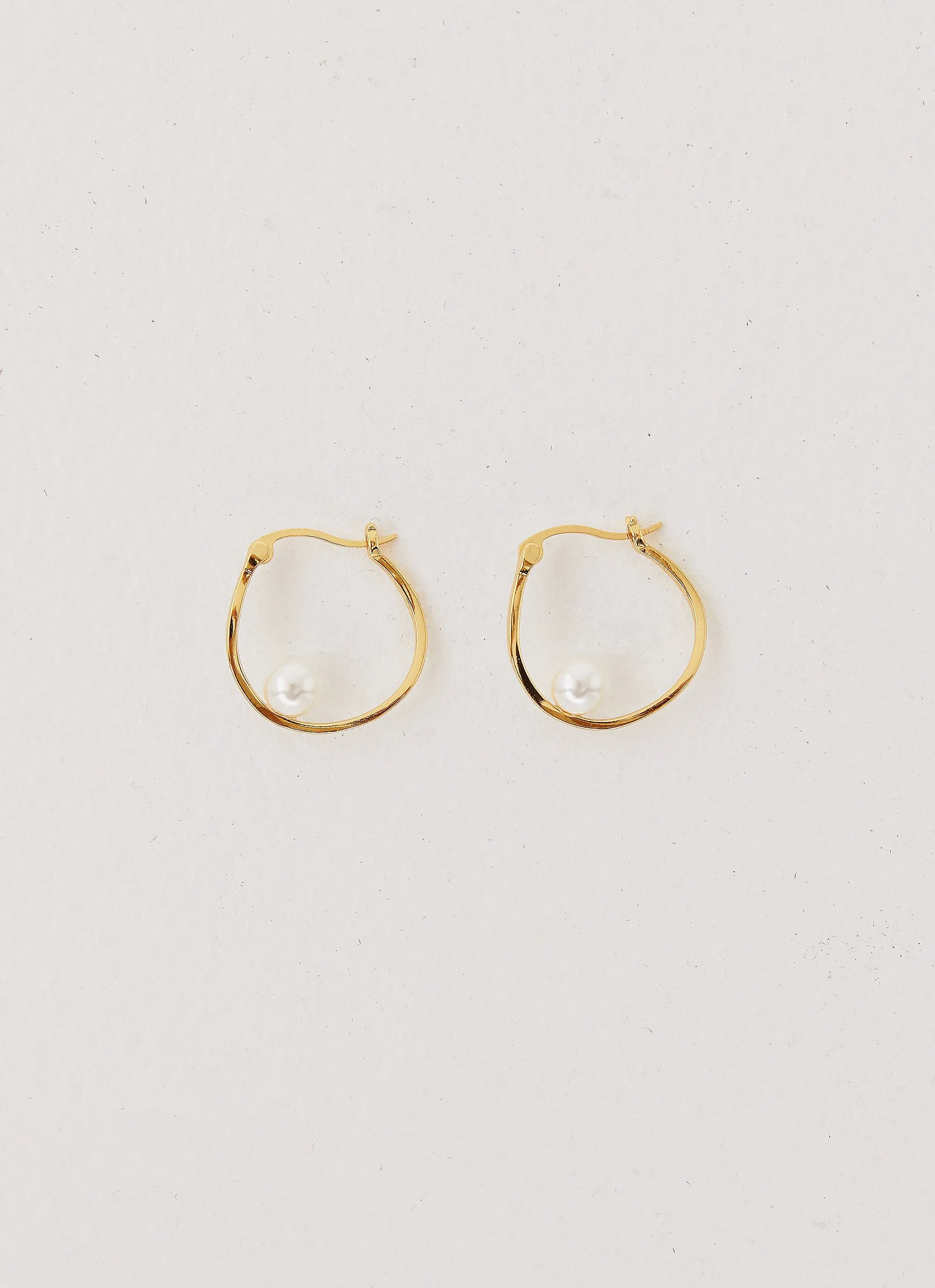 Cosima Abstract Hoop Earring - Gold sold by Peppermayo product image thumbnail 2